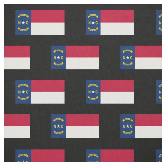 Nord-CarolinaStaats-Flagge Stoff (Muster)
