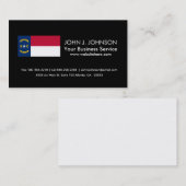 Nord-CarolinaStaats-Flagge Visitenkarte (Vorne/Hinten)