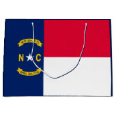 Nord-CarolinaStaats-Flaggen-Entwurf Große Geschenktüte (Vorderseite)