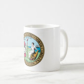 Nord-CarolinaStaats-Siegelamerika-Republiksymbol Kaffeetasse (VorderseiteRechts)