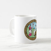 Nord-CarolinaStaats-Siegelamerika-Republiksymbol Kaffeetasse (Vorderseite Links)