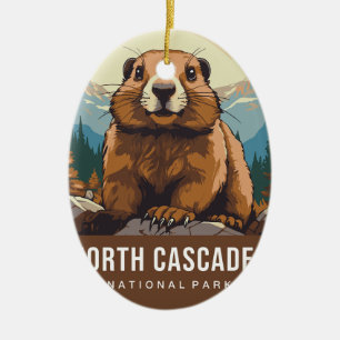 Nord-Cascade-Nationalpark Keramik Ornament