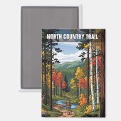 Nord Country Wanderung Magnet (Vorderseite/Rückseite)