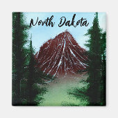 Nord-Dakota-Berglauf Magnet (Vorne)