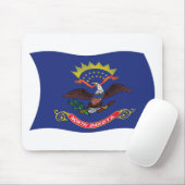 Nord-Dakota-Flaggenmousepad Mousepad (Mit Mouse)