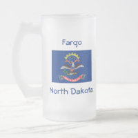 Nord-Dakota-Flaggenplan Stadt Tasse