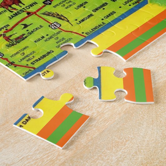 Nord Dakota Gruß Postcard Jigsaw Puzzle (Seite)