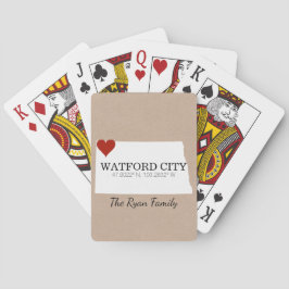 Nord-Dakota-Koordinaten für GPS Spielkarten