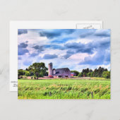 Nord-Dakota, Landschaftsbild Postkarte (Vorne/Hinten)