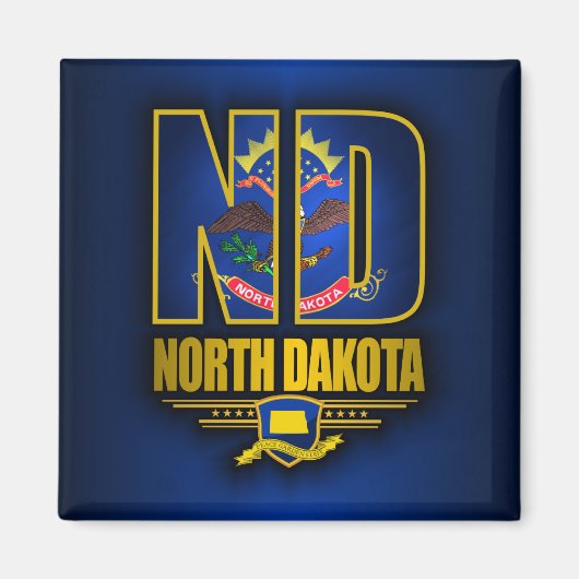 Nord-Dakota (ND) Magnet (Vorne)