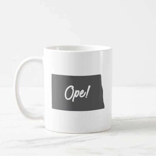 Nord-Dakota-Ope Kaffeetasse (Links)