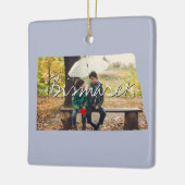 Nord-Dakota-Staat Foto Keramikornament (Links)