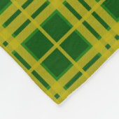 Nord-Dakota-Staat-Universität Bison Tartan Fleecedecke (Ecke)