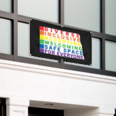 Nord-Dakota (Weiß) LGBTQ-Safe-Space Banner (Äußeres Gebäude)