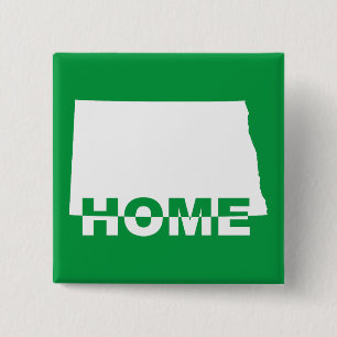 Nord Dakota Zuhause weg Vom Staat Button Abzeichen