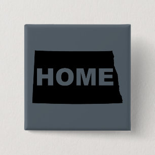 Nord Dakota Zuhause weg Vom Staat Button Abzeichen