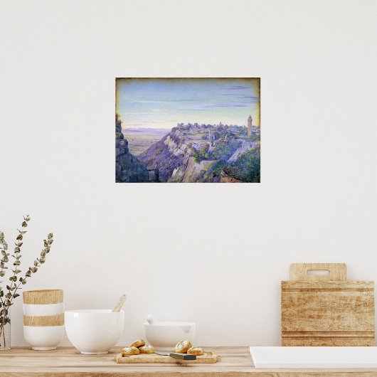 Nord - ein Bild der Festung Poster (Küche)