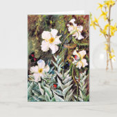 Nord - Flanell Blume Casa Branca, Schmetterlinge Karte (Gelbe Blume)