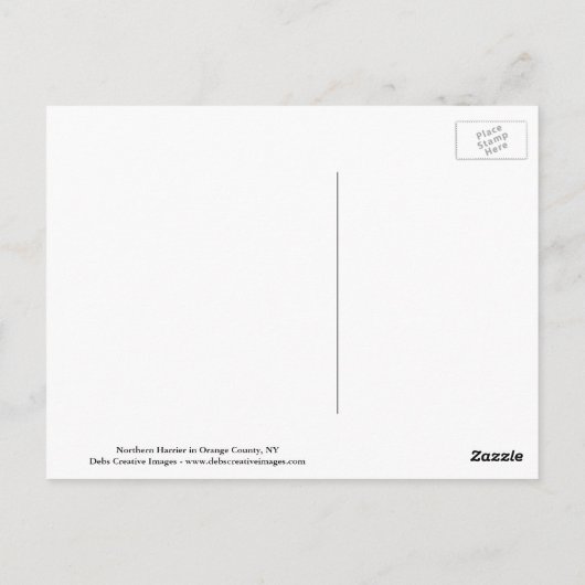 Nord-Harrier-Flug Postkarte (Rückseite)