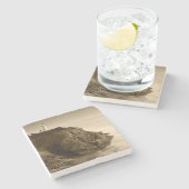 Nord-Head-Leuchtturm| Fort Canby Staat Park, WA Steinuntersetzer (Seitenansicht)