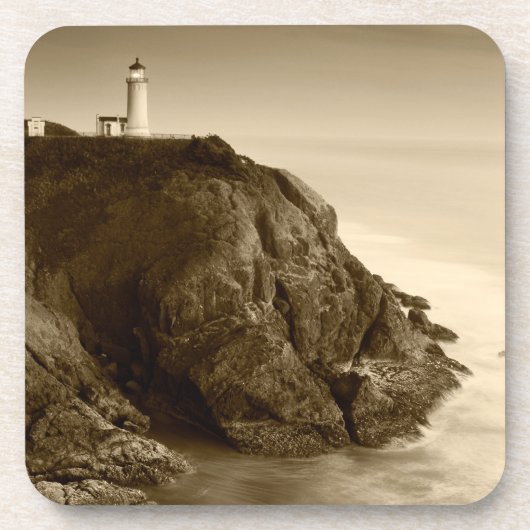 Nord-Head-Leuchtturm| Fort Canby Staat Park, WA Untersetzer (Vorderseite)