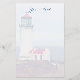 Nord Head Leuchtturm Ilwaco, WA Aquarell Print Briefpapier