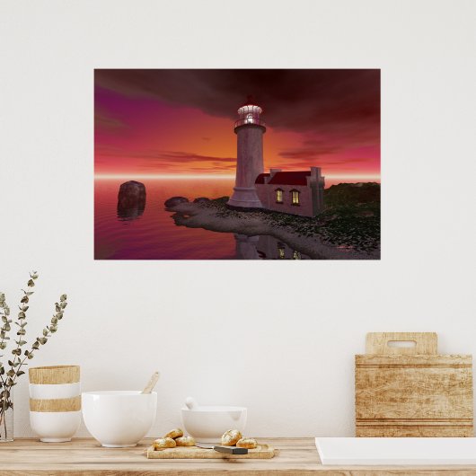 Nord Head Lighthouse Poster (Küche)