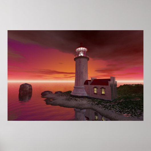 Nord Head Lighthouse Poster (Vorne)