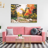 Nord - Herbststraßen, Weiße Berge Leinwanddruck (Insitu (Wohnzimmer))