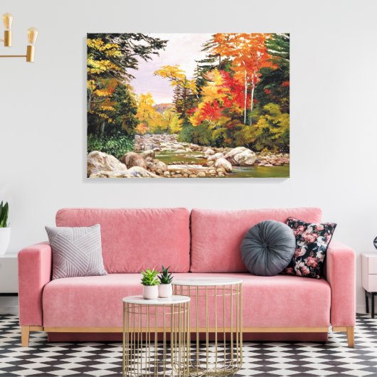 Nord - Herbststraßen, Weiße Berge Leinwanddruck (Insitu (Wohnzimmer))