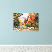 Nord - Herbststraßen, Weiße Berge Leinwanddruck (Insitu (Holzboden))