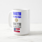 NORD IST EINE RICHTUNG KAFFEETASSE (Vorderseite Links)