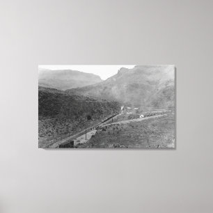 Nord Junction, Oregon Birds Eye View Foto Leinwanddruck