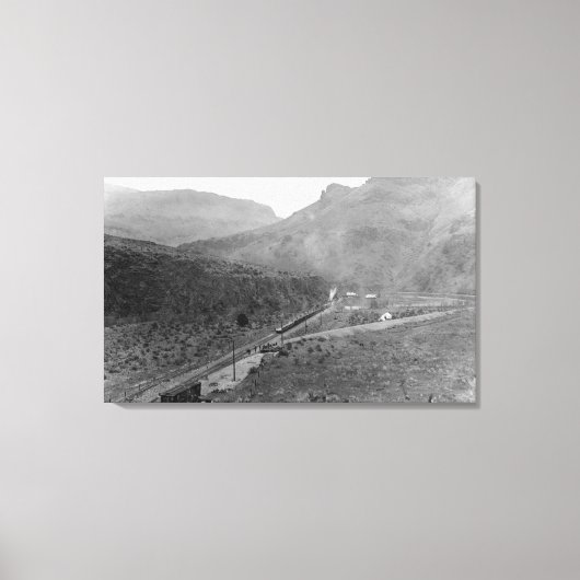 Nord Junction, Oregon Birds Eye View Foto Leinwanddruck (Vorderseite)