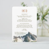 Nord-Kaskaden-Berge: Angaben zur Beilage Einladung (Stehend Vorderseite)