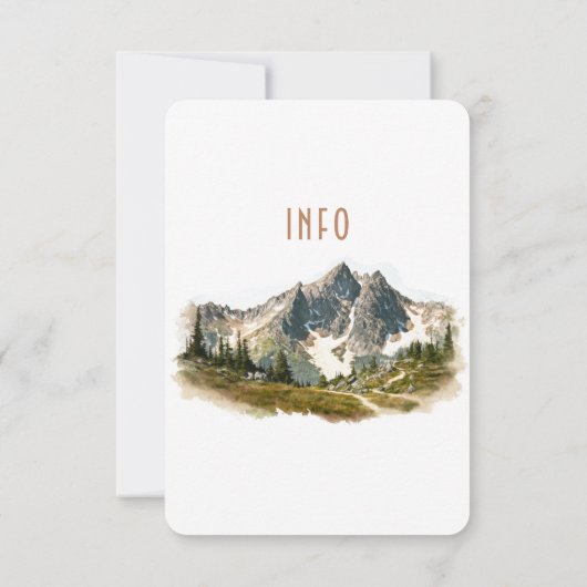 Nord-Kaskaden-Berge: Angaben zur Beilage Einladung (Rückseite)