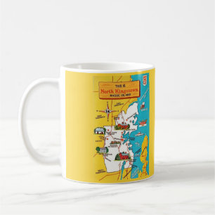 Nord-Kingston-Rhode-Island-Karten-Tasse Kaffeetasse