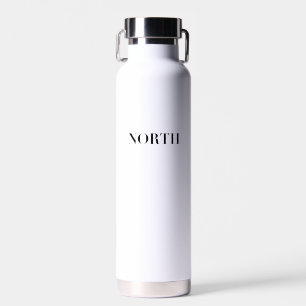 Nord Klassisches zeitloses minimalistisches schw Trinkflasche