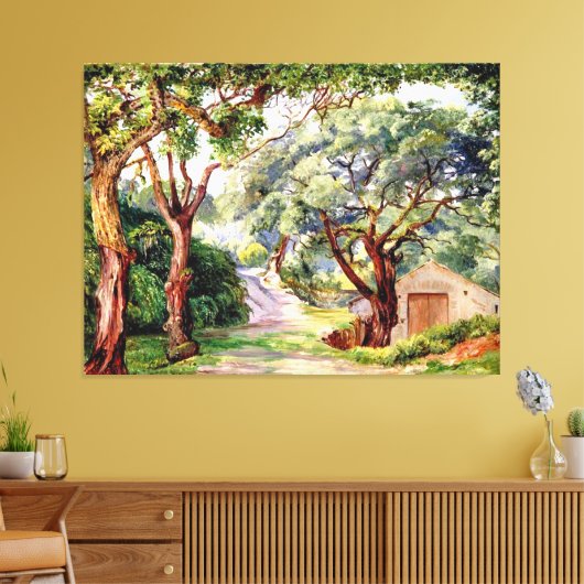 Nord - Korkbäume in Cintra bei Lissabon Leinwanddruck (Insitu (Wohnzimmer))