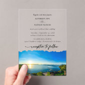 Nord Lake Tahoe Hochzeit in Urlaubsort Einladung (Insitu (Handheld))