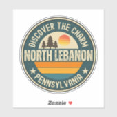Nord-Libanon, Pennsylvania Aufkleber (Blatt)