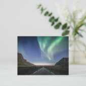Nord Lights Road Trip Postkarte (Stehend Vorderseite)