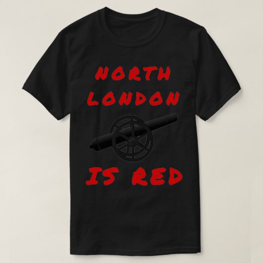 Nord London ist rot T-Shirt (Design vorne)