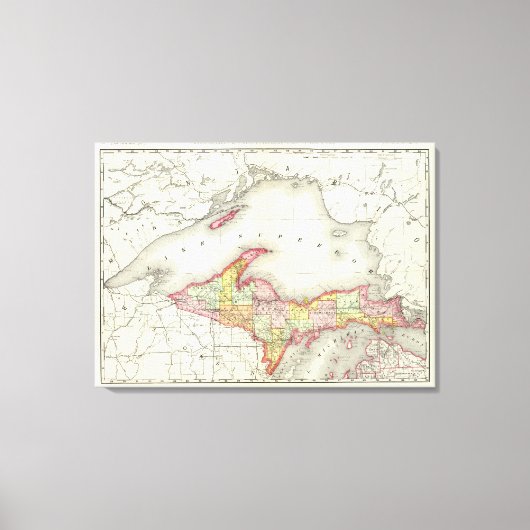 Nord-Michigan Leinwanddruck (Vorderseite)