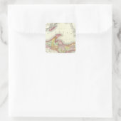 Nord-Michigan Quadratischer Aufkleber (Tasche)
