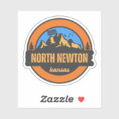 Nord Newton, Kansas Aufkleber (Blatt)
