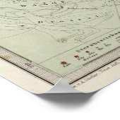 Nord Night Sky Karte Poster (Ecke)