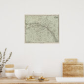 Nord Night Sky Karte Poster (Küche)