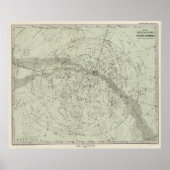 Nord Night Sky Karte Poster (Vorne)