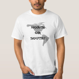 Nord oder Süd zentriert T-Shirt